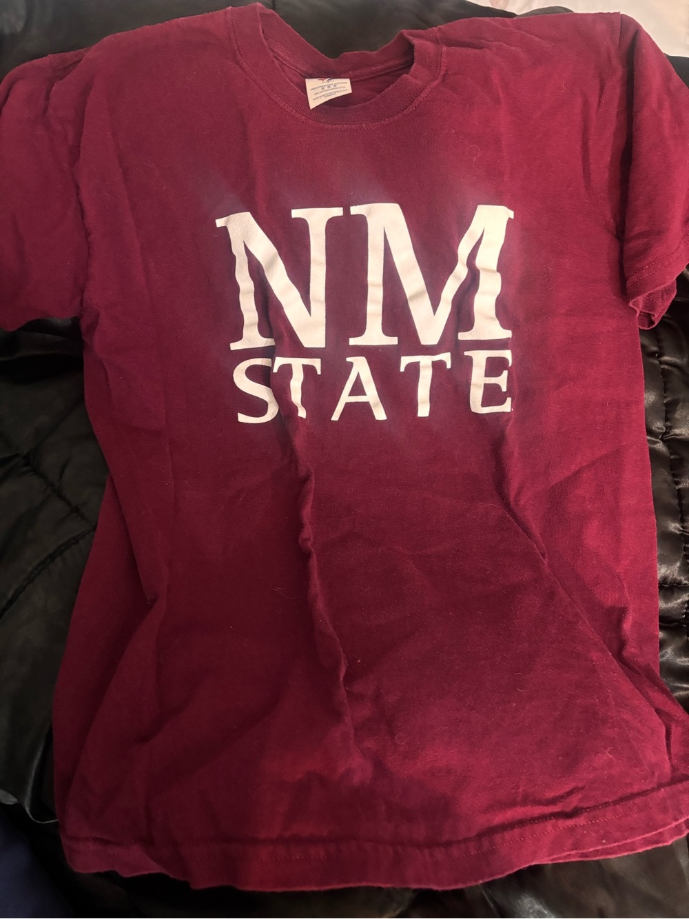 NM State Maroon Short-Sleeve Men's T-Shirt